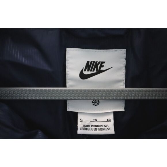 Nike FZ0865-410 Men's Sz XL Blue/Black Checkered Therma-FIT Puffer Jacket - Picture 4 of 16